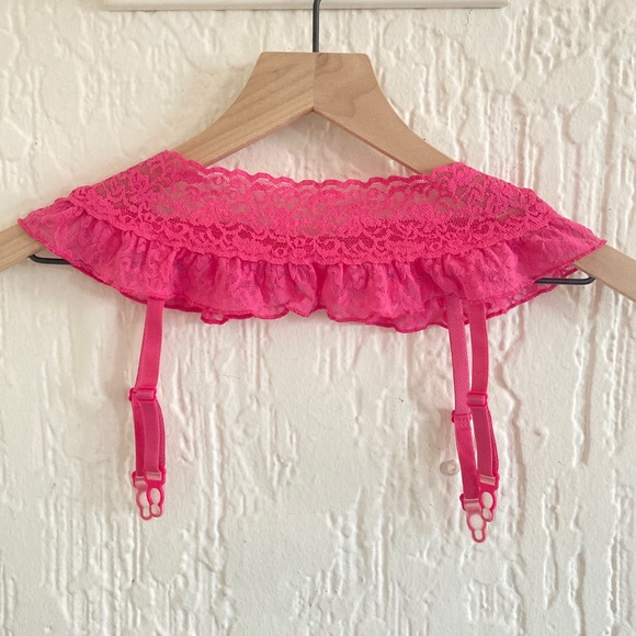 Vctoria’s Secret Pink Lace Garter Size XS Small - Picture 3 of 3